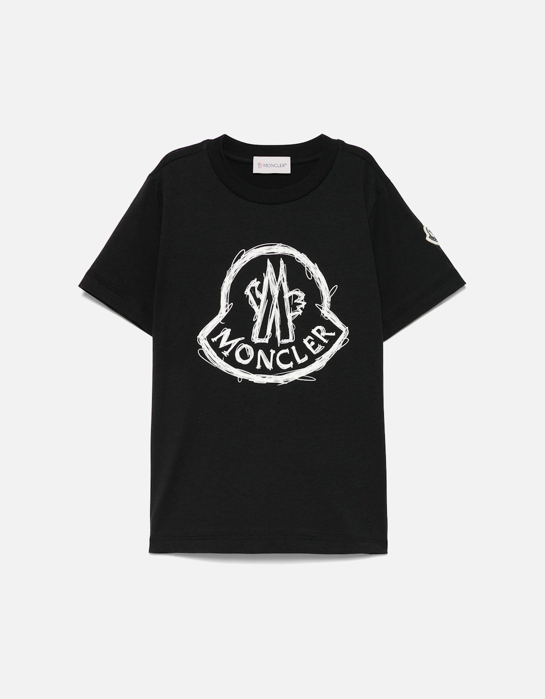 Kids Archive Logo Cotton T-Shirt Black, 4 of 3