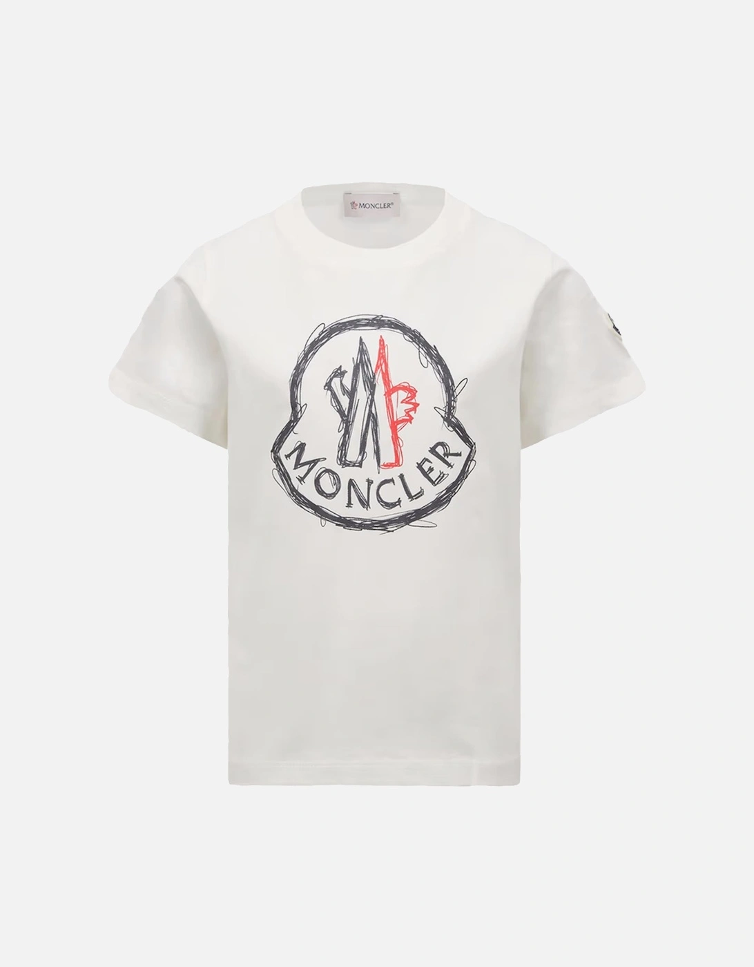 Kids Archive Cotton Logo T-Shirt White, 5 of 4