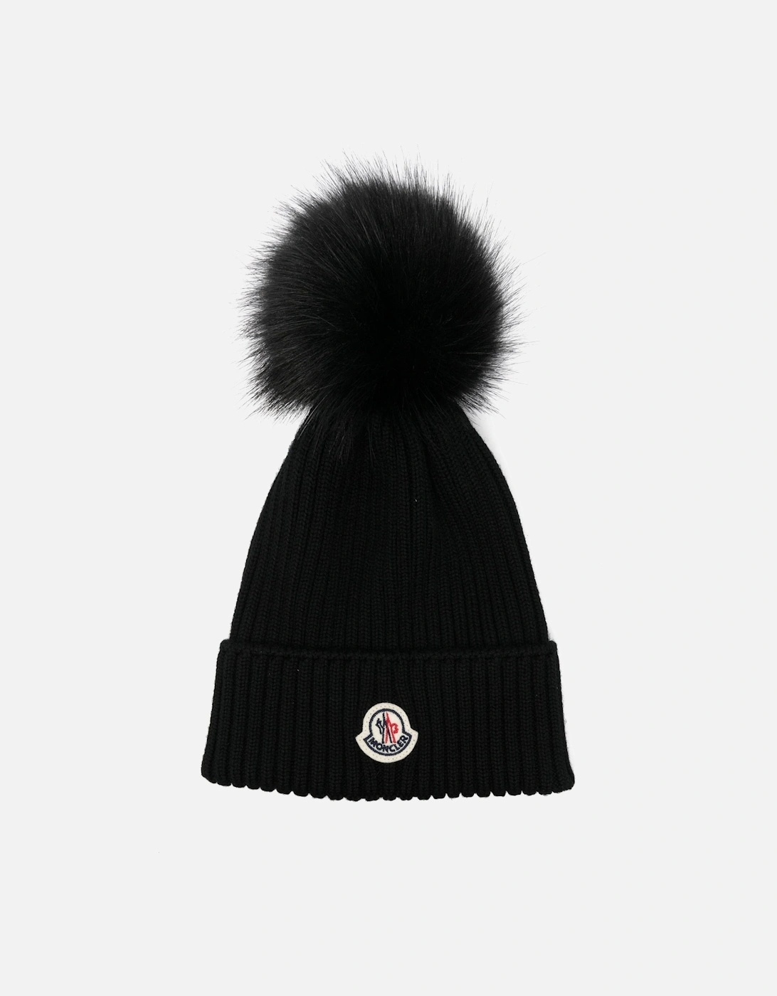 Kids Bobble Hat Black, 3 of 2