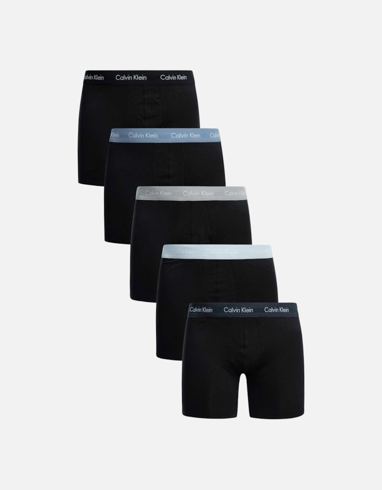 5 Pack Classic Fit Boxer Briefs Navy/light Blue/grey/blue/black