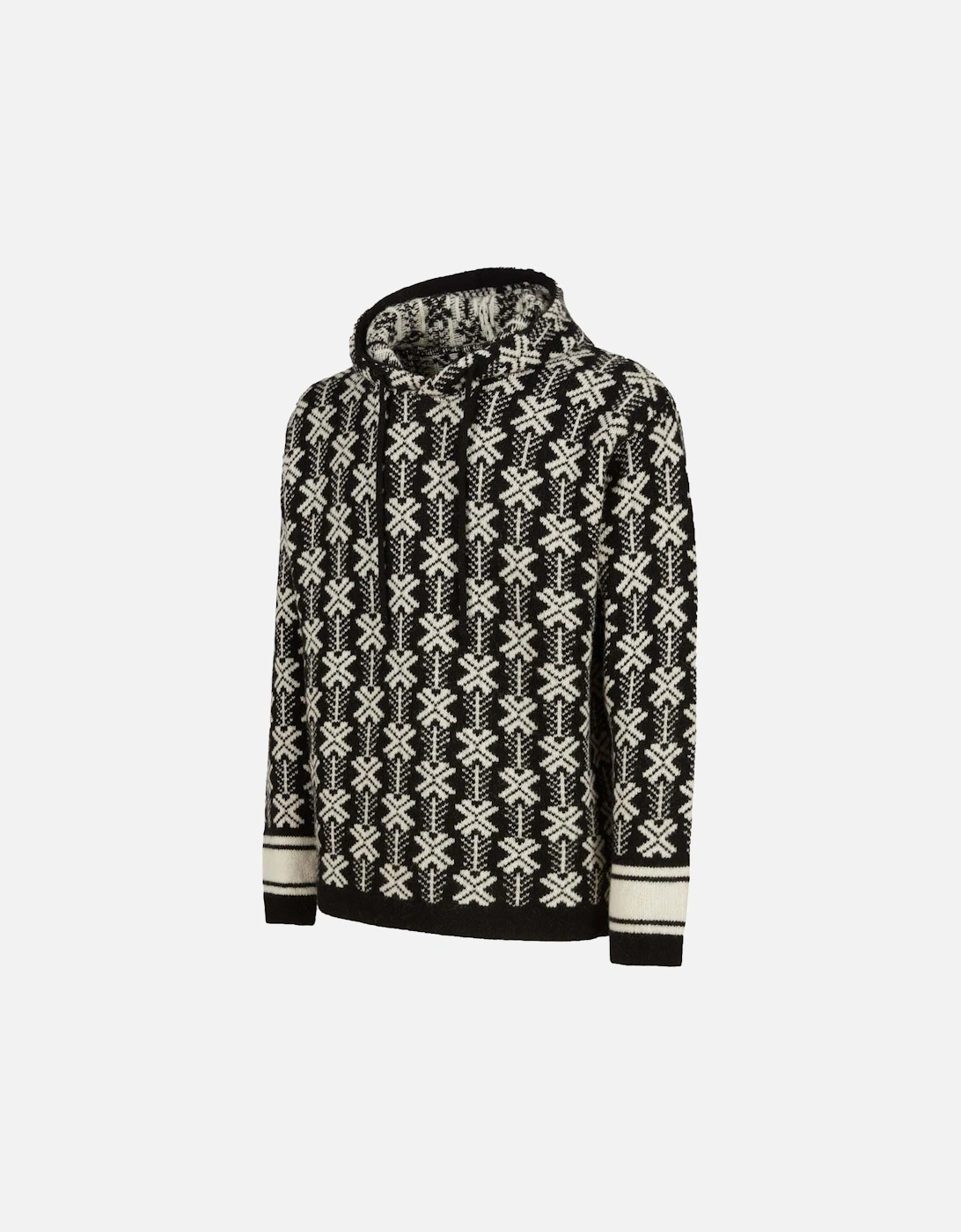 Logo Intarsia Jacquard Hoodie