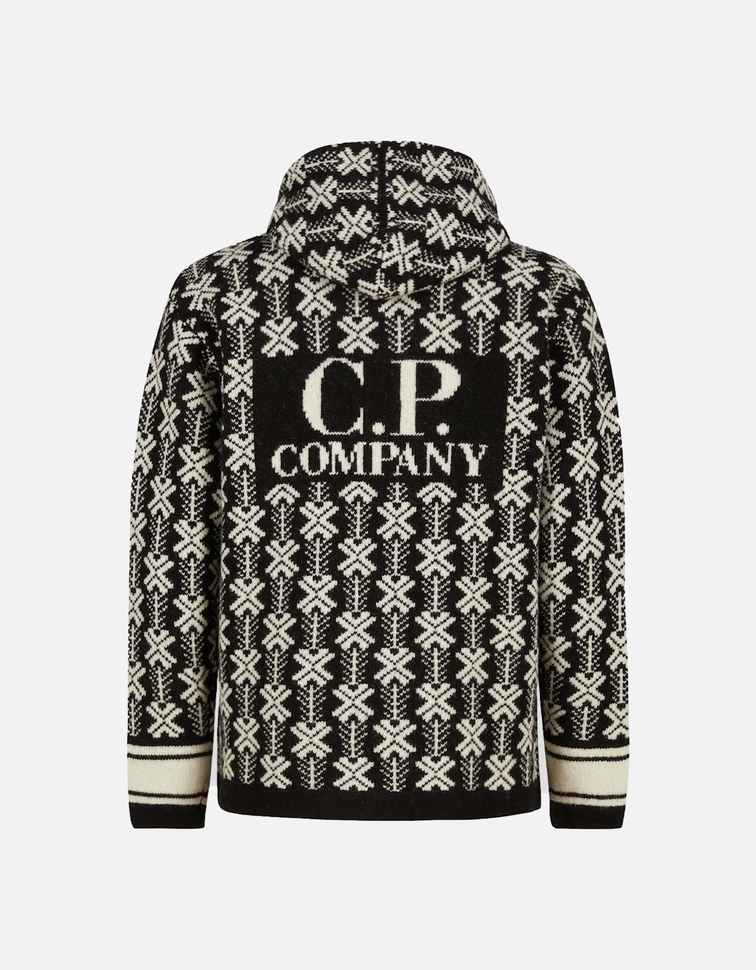 Logo Intarsia Jacquard Hoodie