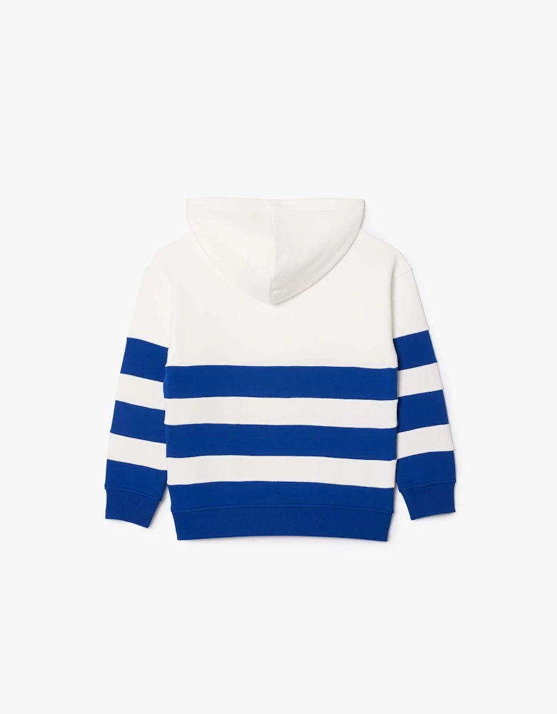 Juniors Striped Fleece Hoodie