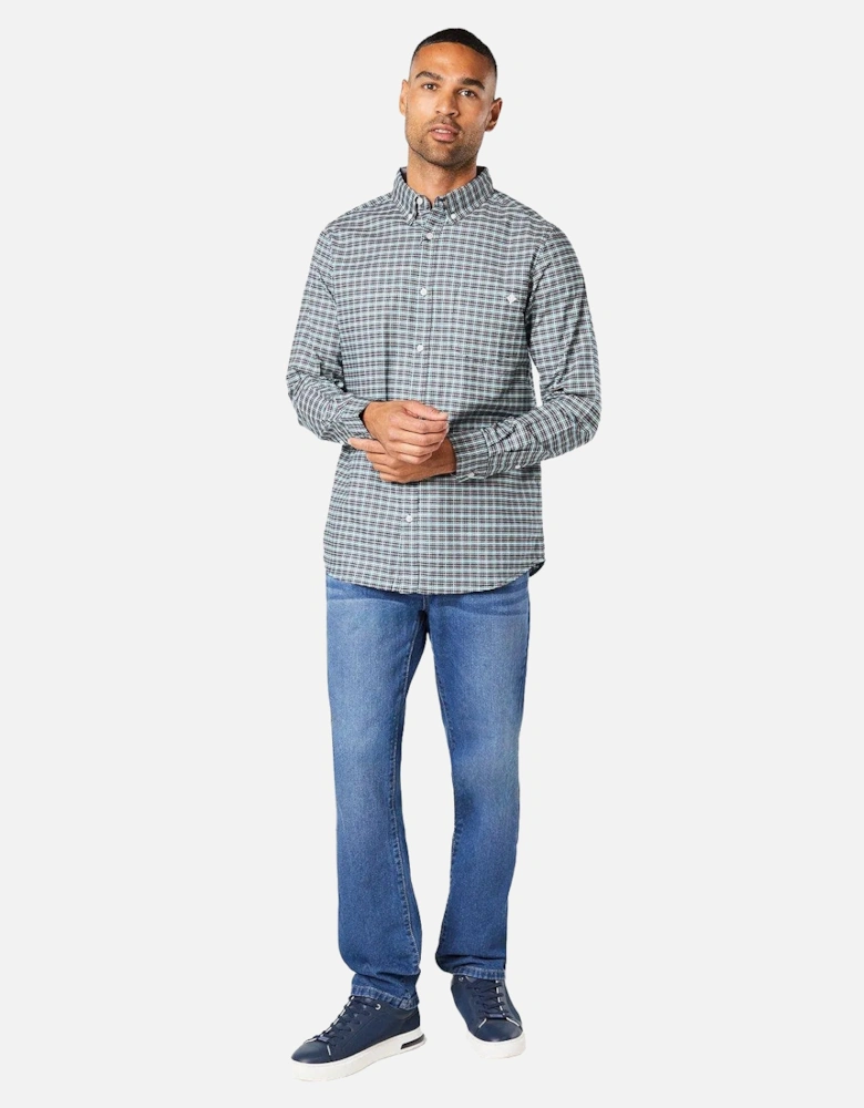 Mens Norris Checked Long-Sleeved Shirt