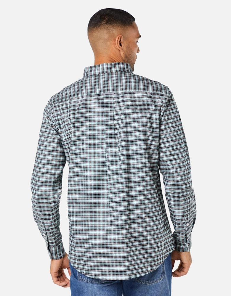 Mens Norris Checked Long-Sleeved Shirt