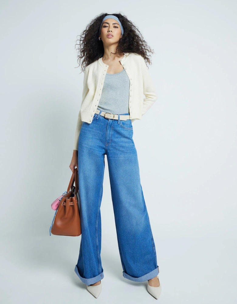 Super Wide Leg Jean - Medium Denim