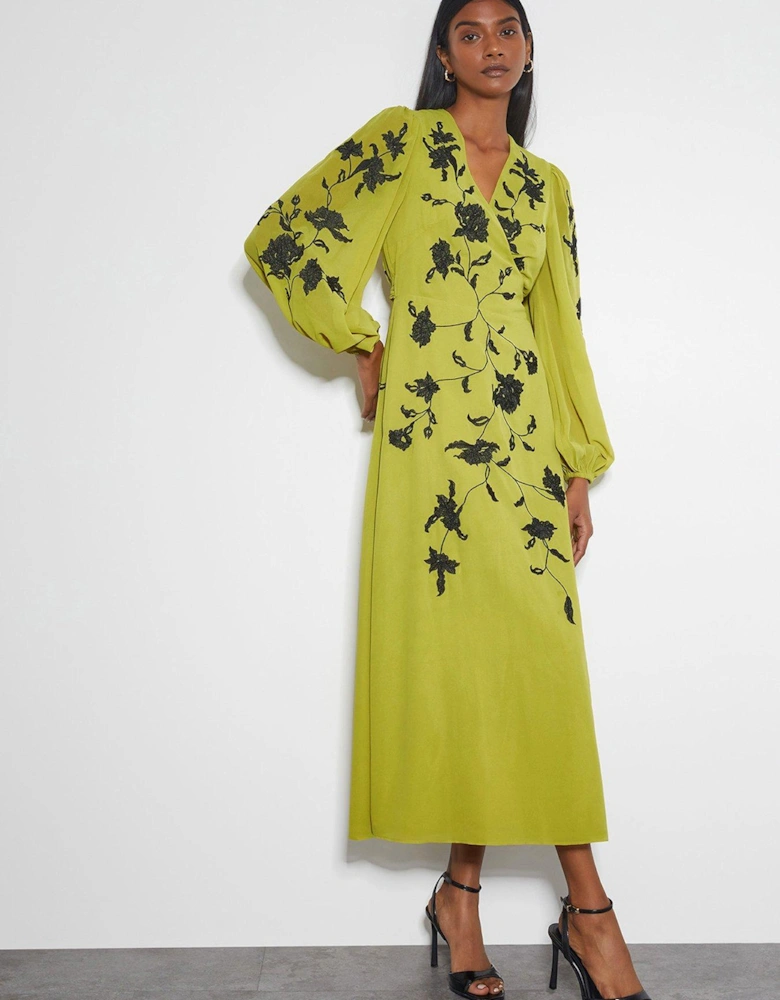 Willa Wrap Dress - Green