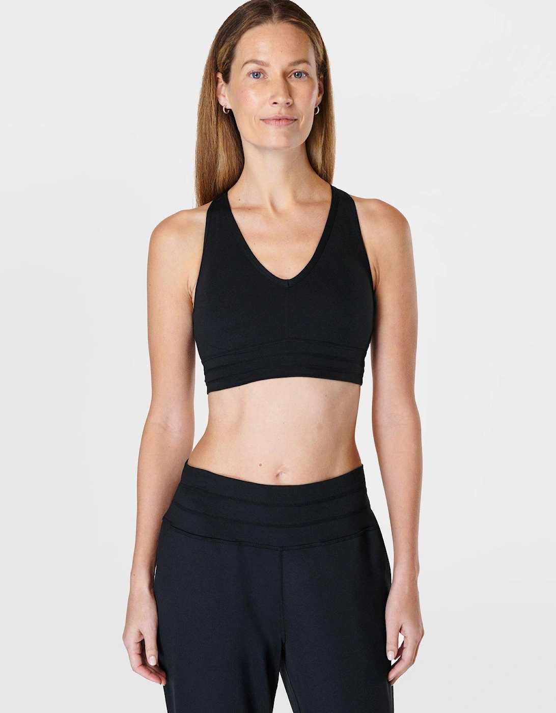 Womens Training Gaia Yoga Bra - Black, 2 of 1