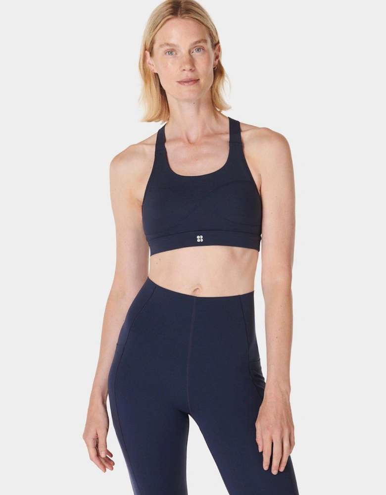 Womens Training Power Medium Impact Sports Bra - Navy