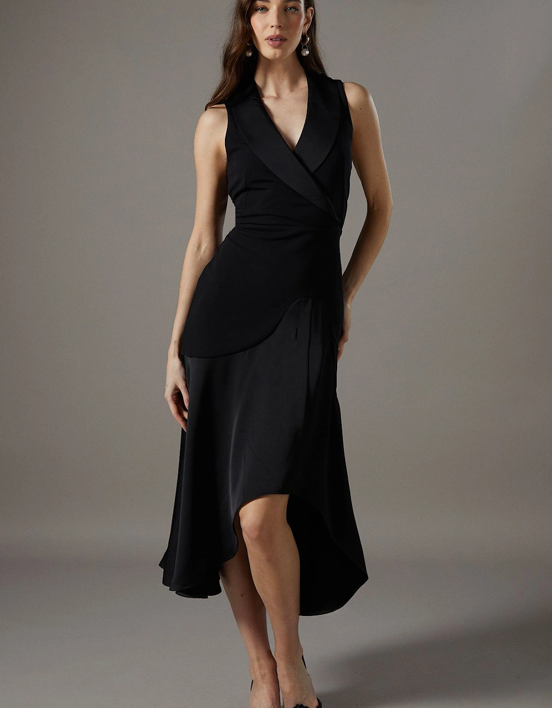 Tux Sleeveless Midi Dress, 6 of 5