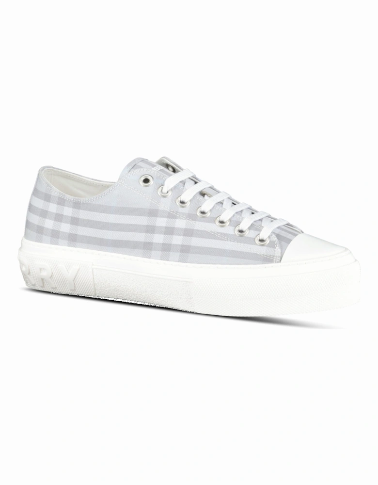 'Jack Low' Check Trainers Grey