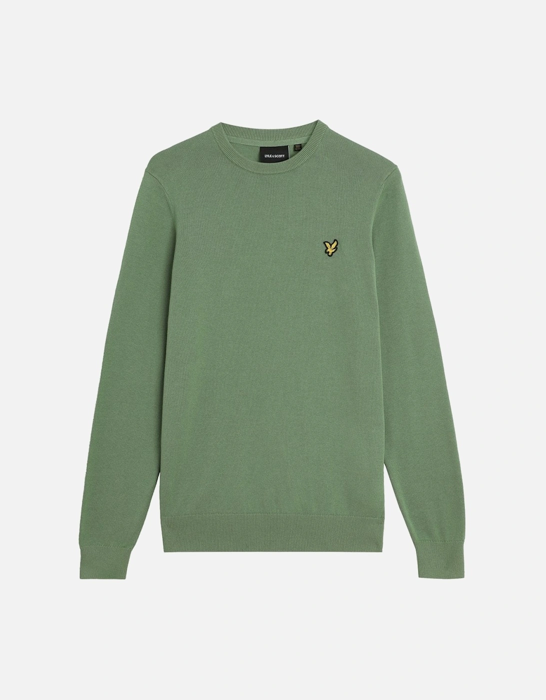 Lyle and Scott Mens Lyle & Scott Cotton Crew Neck Jumper - Green - Size: 42/Regular - Love the Sales