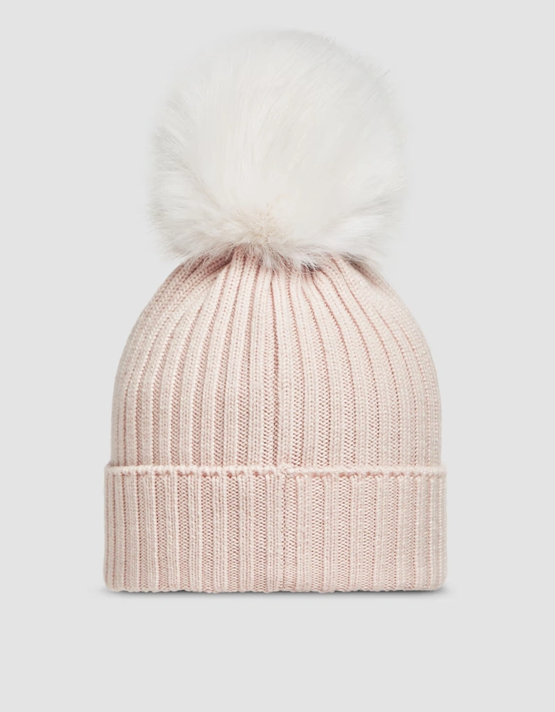 Kids Bobble Hat Pink