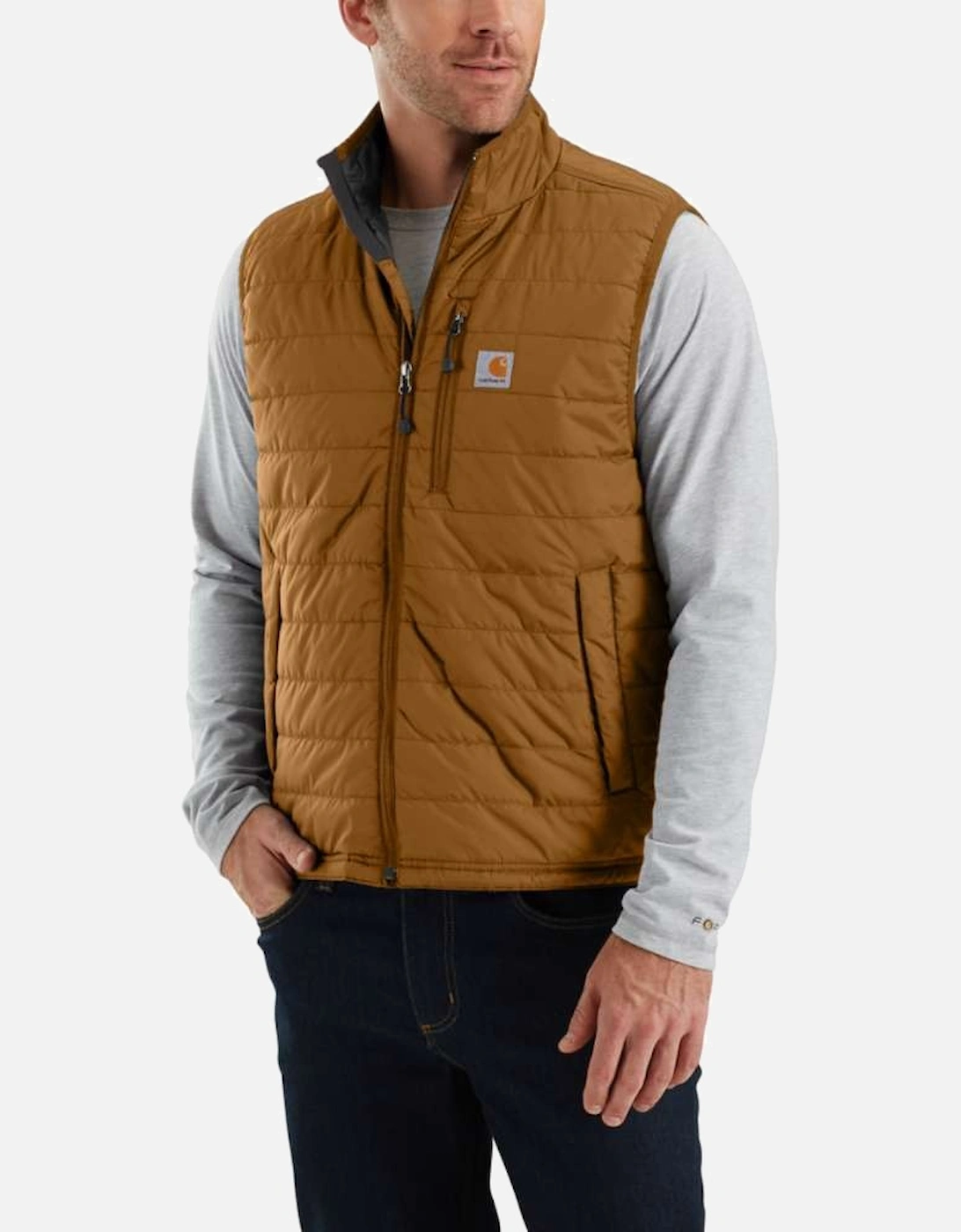 Carhartt Mens Gilliam Nylon Polyester Insulated Vest Gilet Bodywarmer, 3 of 2