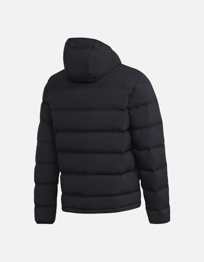 Helionic Stretch Hooded Down Jacket