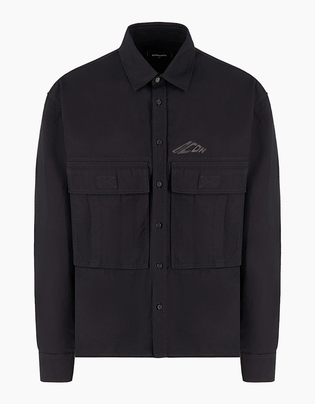 Dsquared2 Dsquared2 Men's Icon Ripstop Cropped Shirt Black