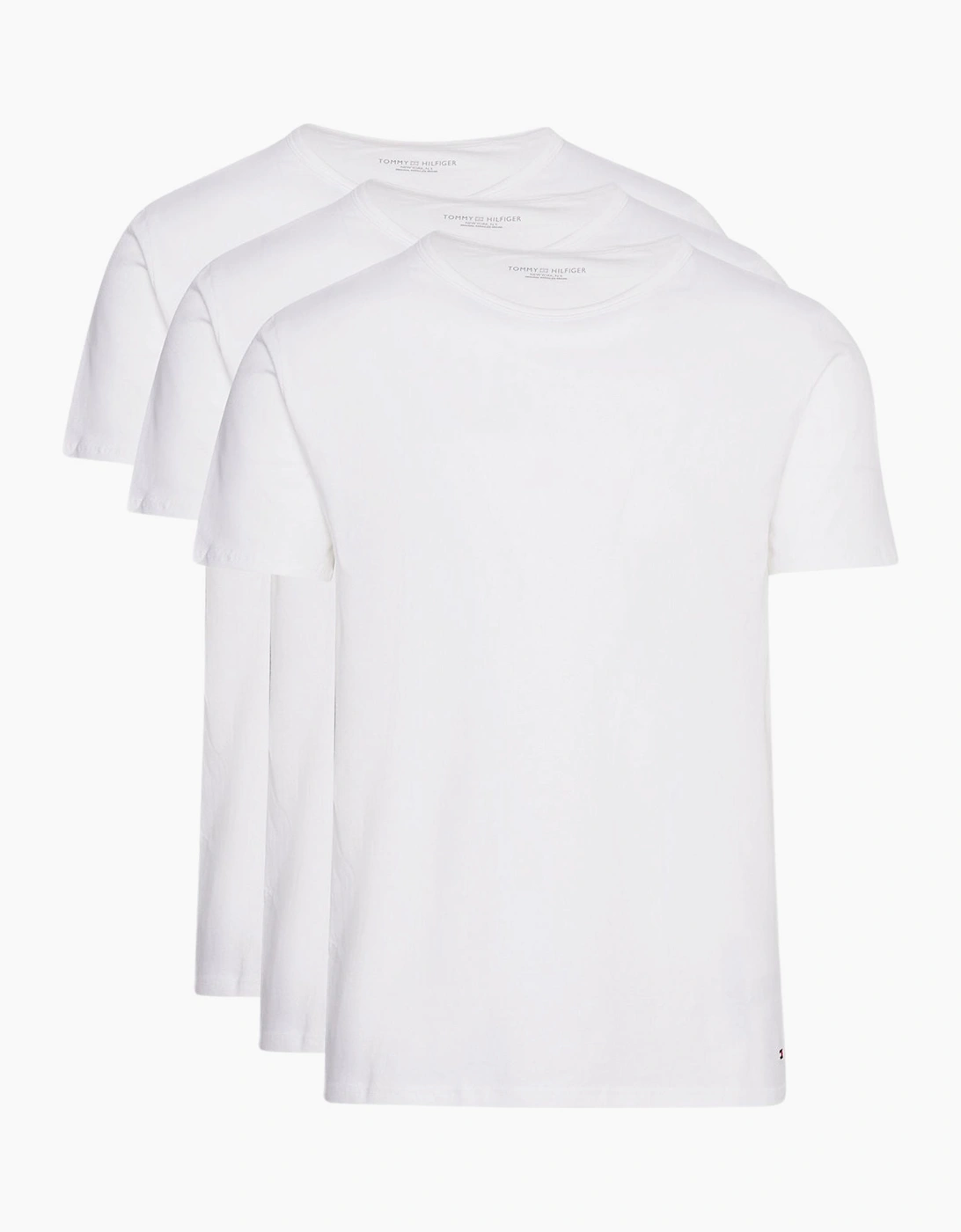 Tommy Hilfiger Men's White 3-Pack Stretch Cotton Crew-Neck T-Shirts, - Size 32/30/31/36