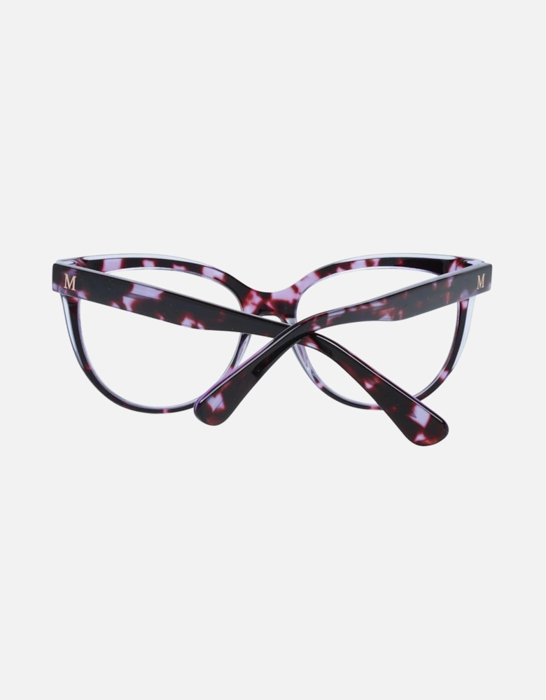 Purple Acetate Cat Eye Glasses with Demo Lenses and Spring Hinges