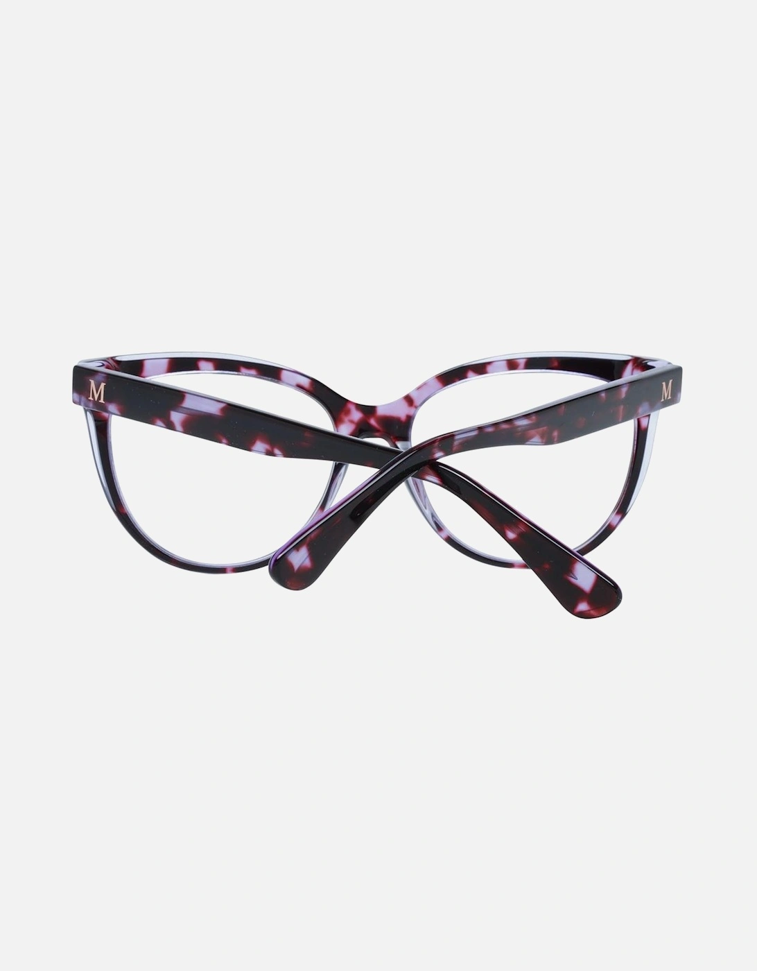 Purple Acetate Cat Eye Glasses with Demo Lenses and Spring Hinges