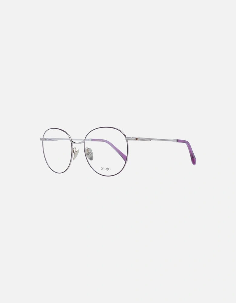 Purple Metal Round Glasses with Demo Lenses - 55-19-140 Women Frames