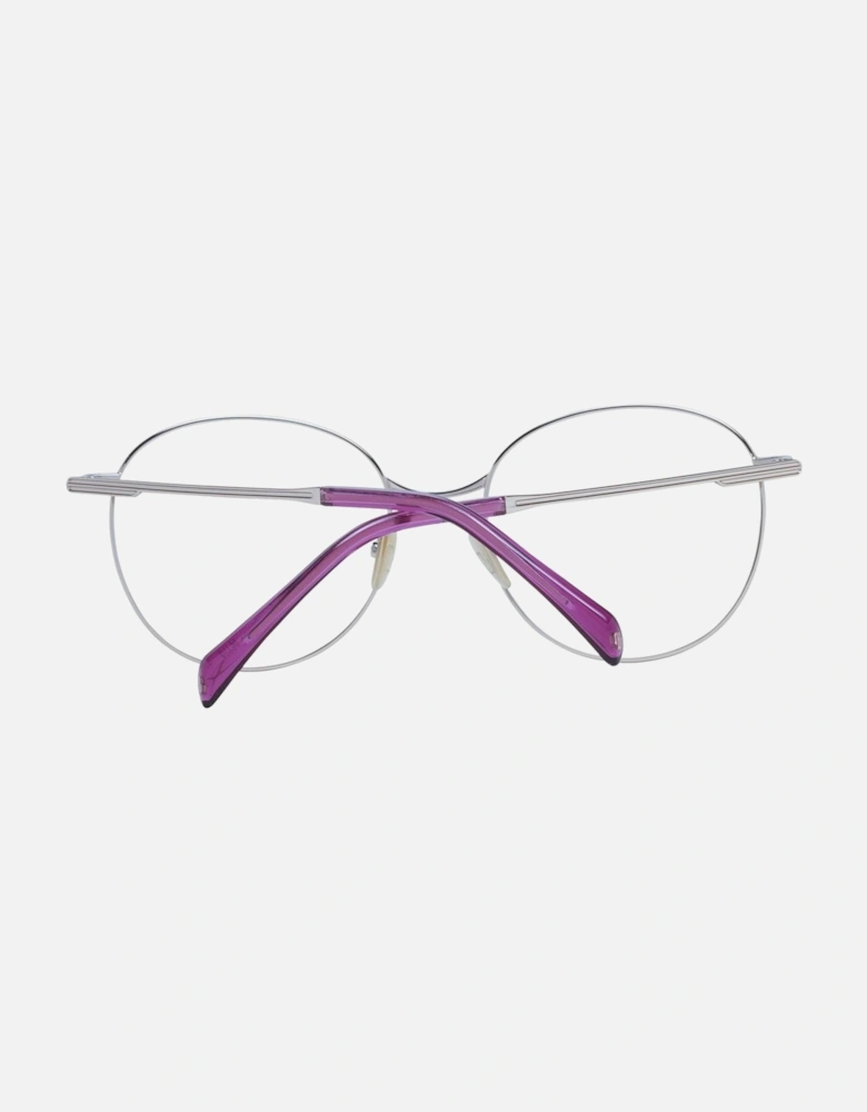 Purple Metal Round Glasses with Demo Lenses - 55-19-140 Women Frames
