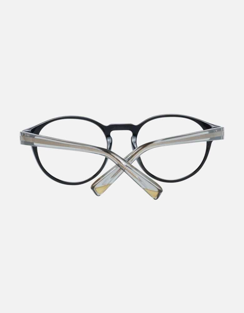 Black Plastic Frame Spring Hinge Sunglasses Women