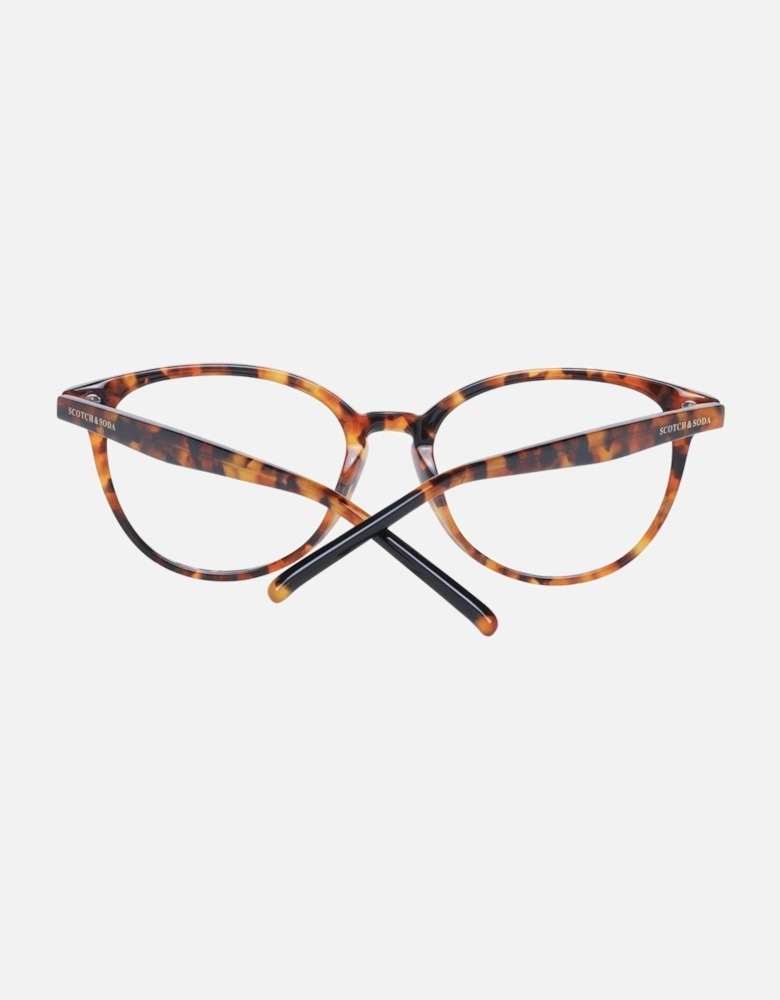 Brown Acetate Cat Eye Glasses with Demo Lenses Women Frames