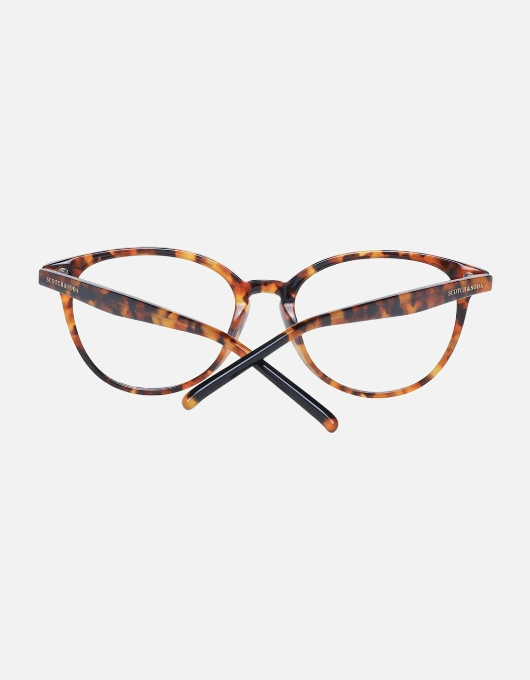 Brown Acetate Cat Eye Glasses with Demo Lenses Women Frames