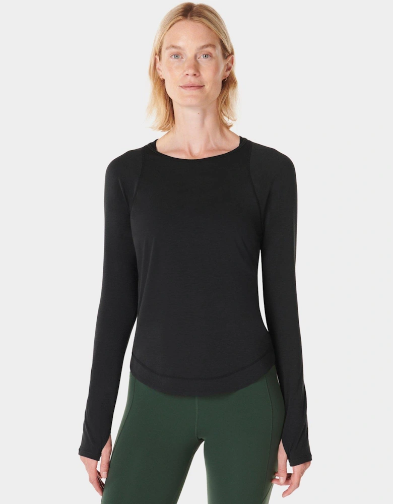 Womens Training Breathe Easy Long Sleeve Top - Black