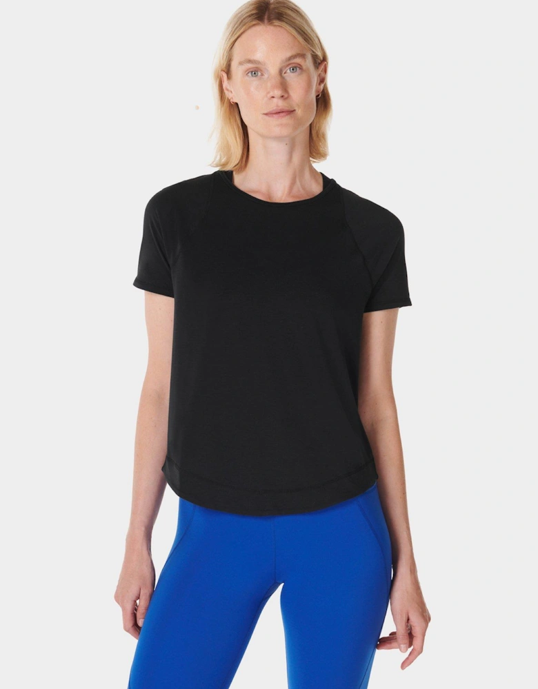 Womens Training Breathe Easy Short Sleeve Top - Black