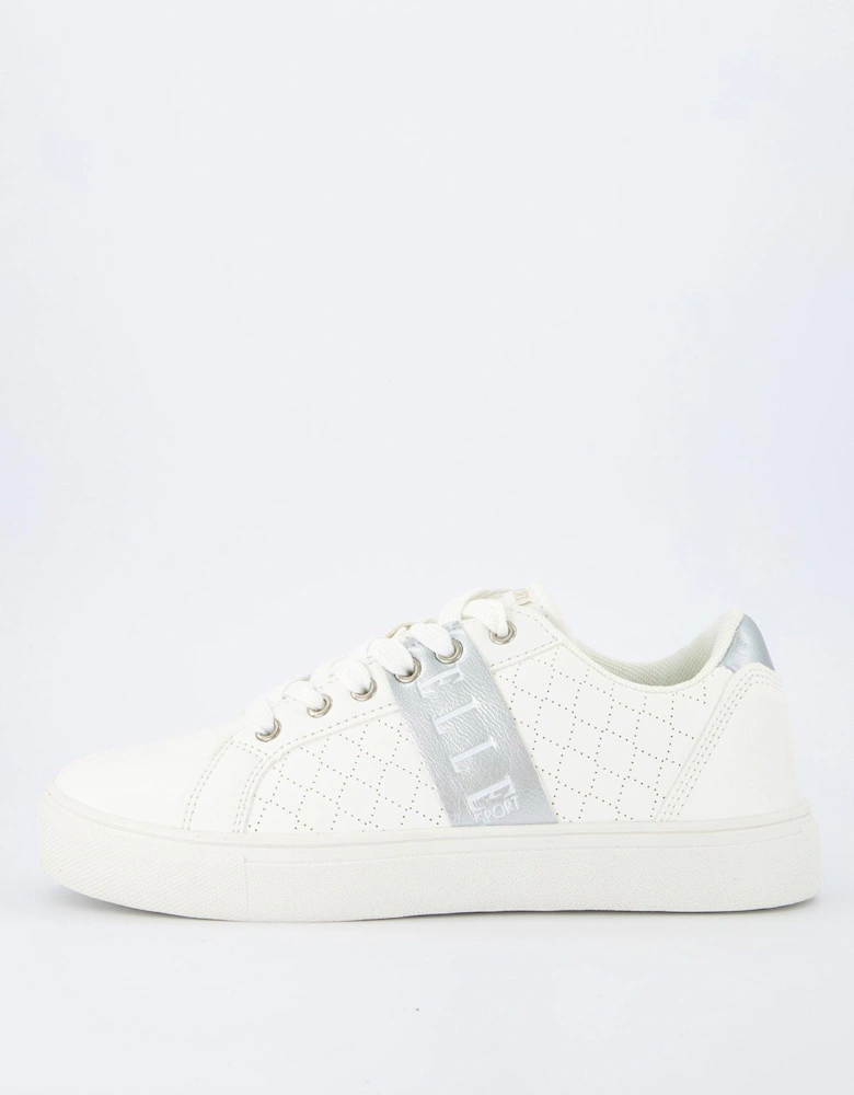 Side Stripe Trainers - White