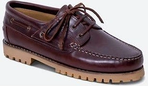 mens shoes Brixham in Mid brown waxy