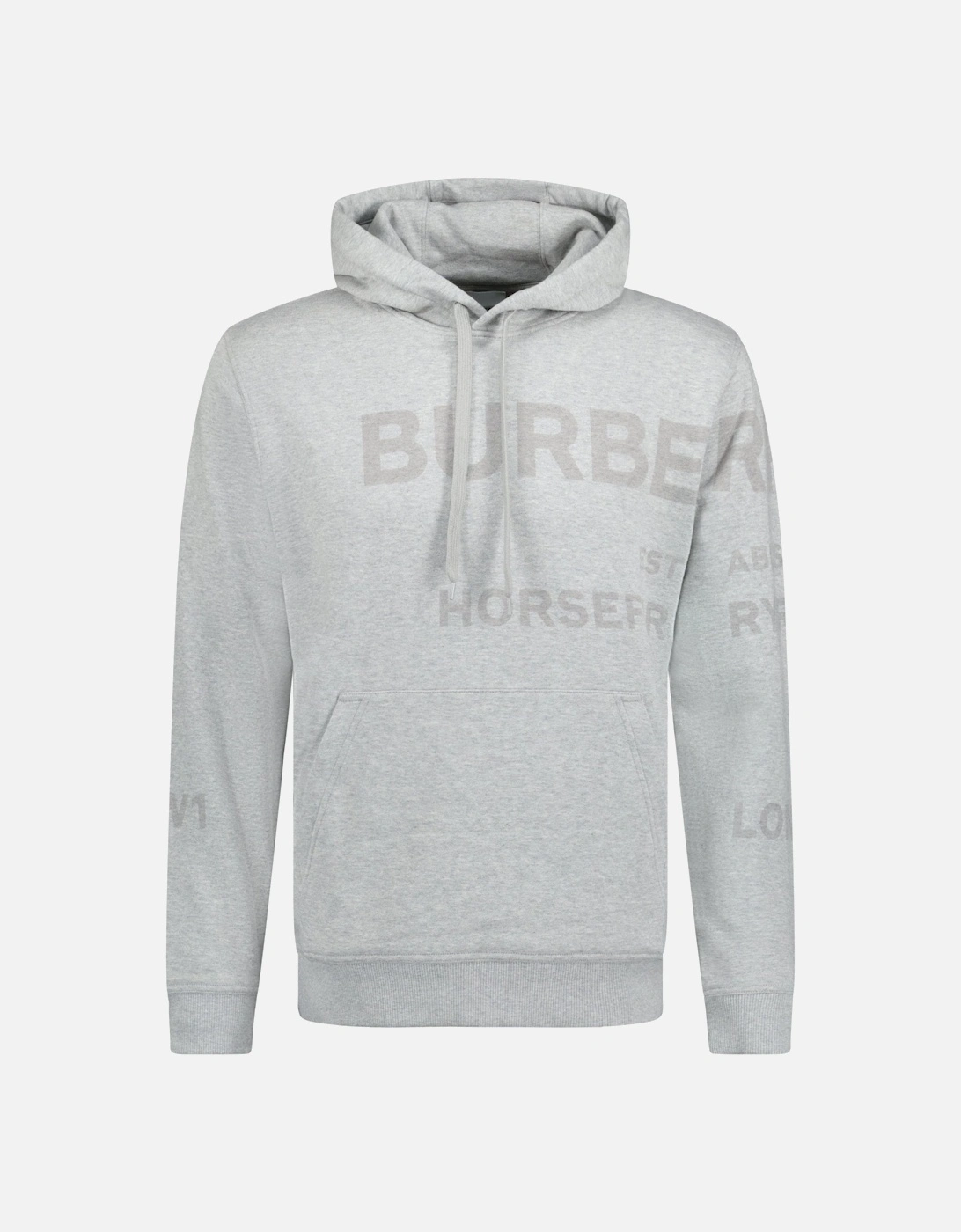 'Farley' Logo Print Hooded Sweatshirt Grey, 5 of 4