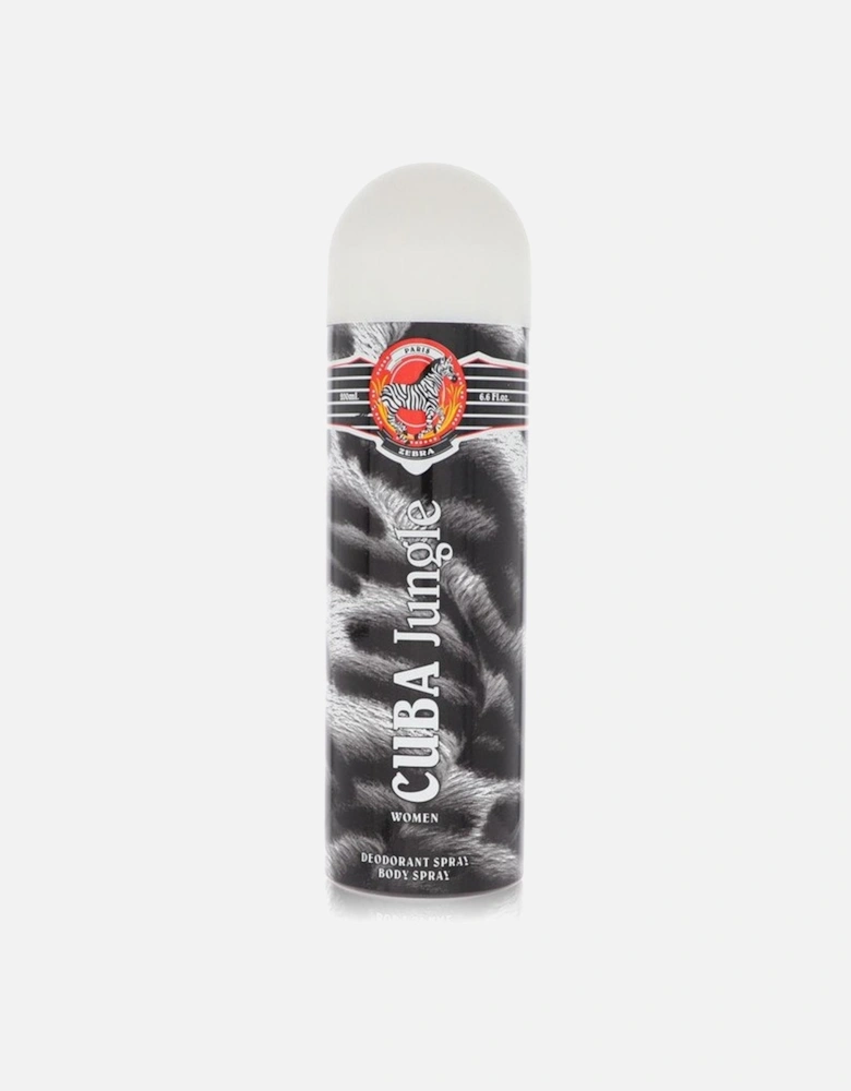 Cuba Jungle Zebra by Deodorant Spray 2.5 oz for Women - Black And