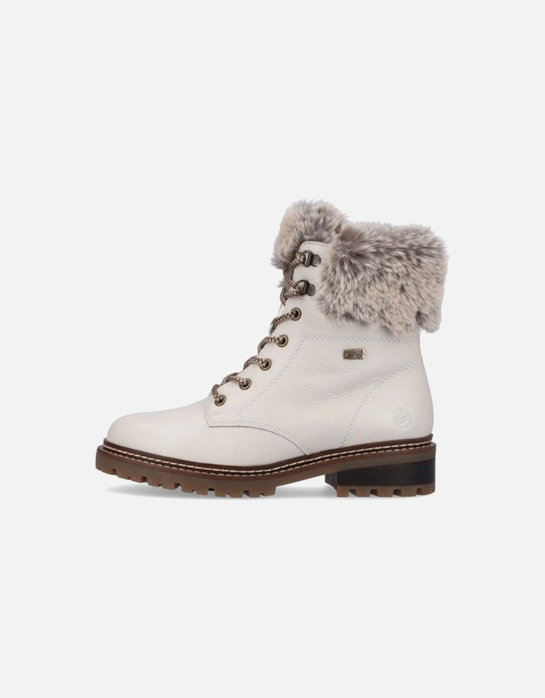 D0B74-80 ladies white waterproof boot