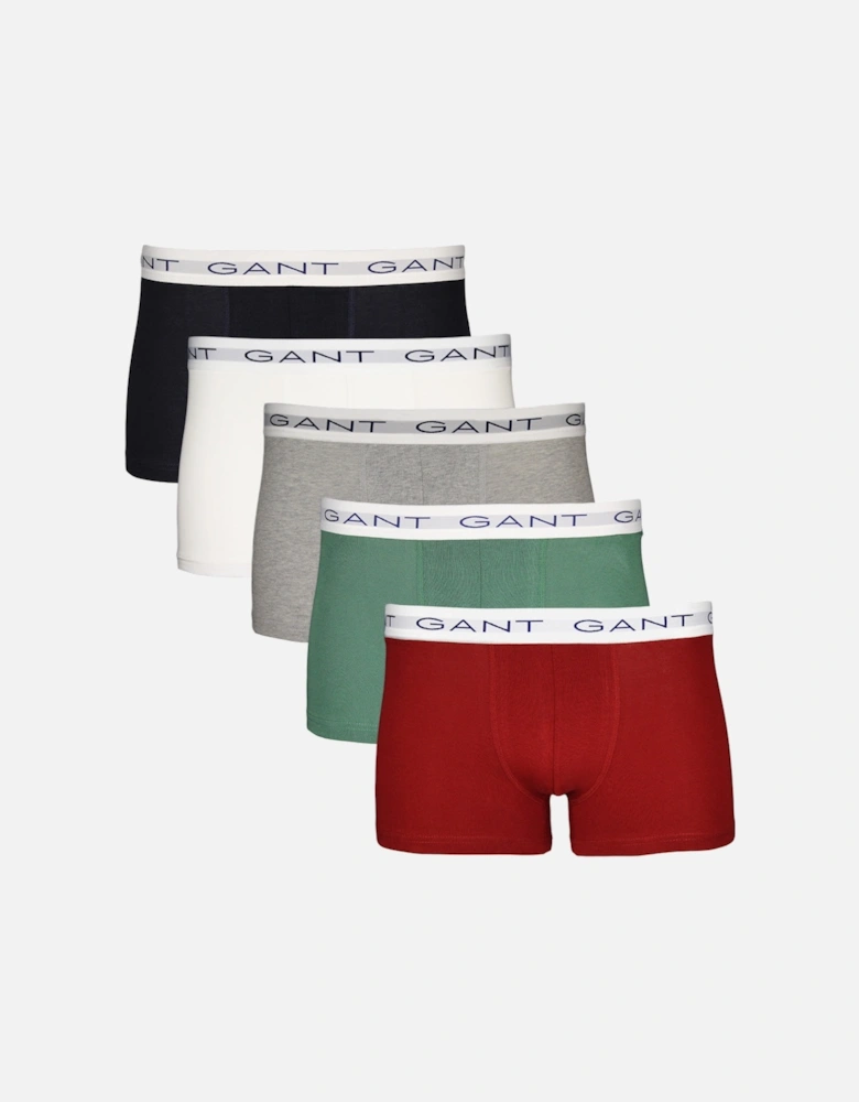 5-Pack Boxer Trunks, Multi
