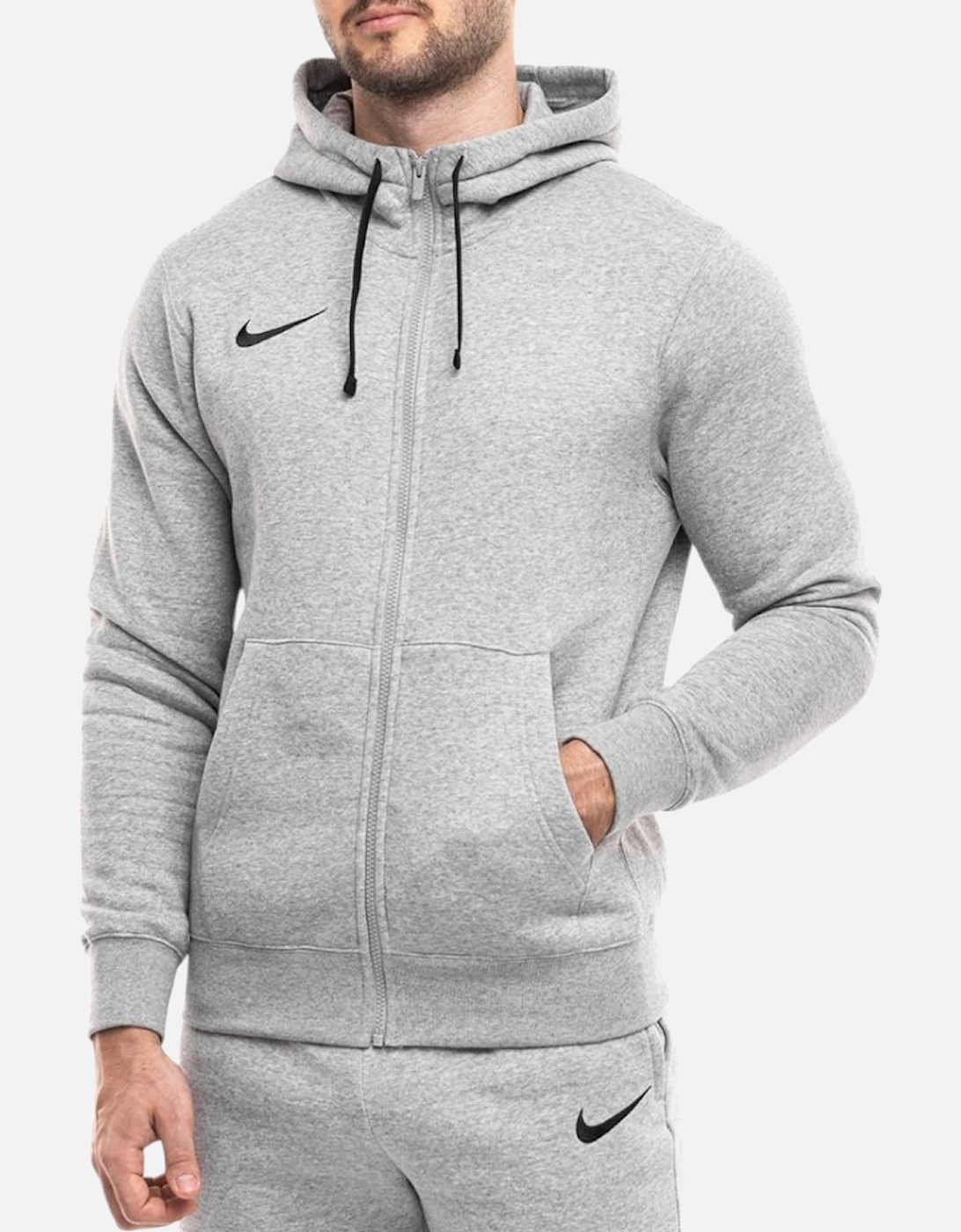 CW6887 Mens Fleece Hoodie Long Sleeve Swoosh Park 20 Full Zip Soccer Hoody