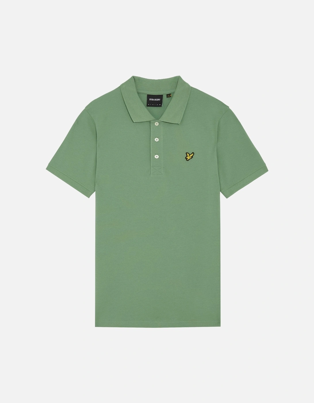 Lyle and Scott Mens Lyle & Scott Plain Polo Shirt - Green - Size: 42/Regular - Love the Sales