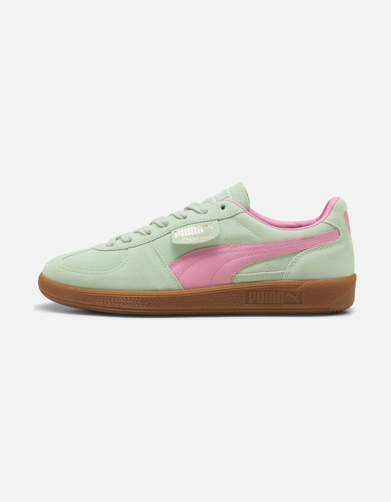 Women's Palermo Trainers - Green/Pink