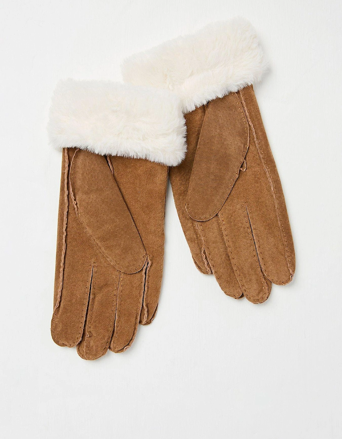 Suede Glove - Brown, 4 of 3