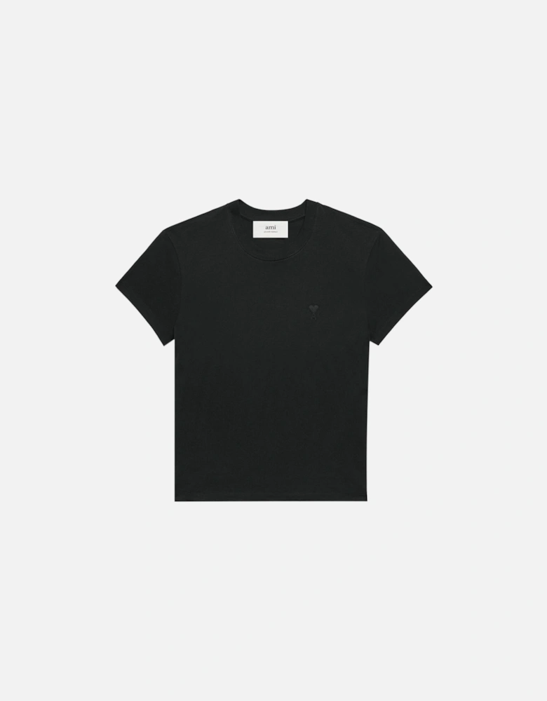 Tonal Heart T-Shirt Black