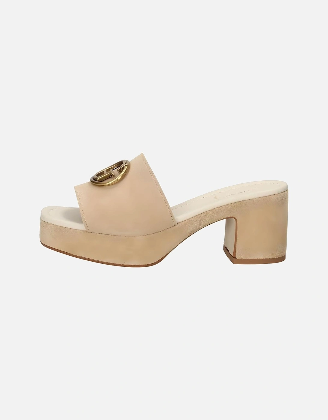 Suede Platform Sandals in Brown Women