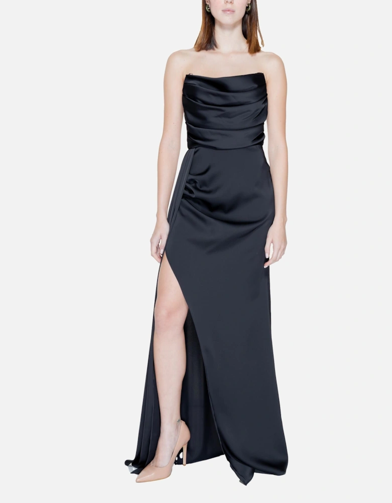 Black Sleeveless Sweetheart Neckline Dress Women Dresses