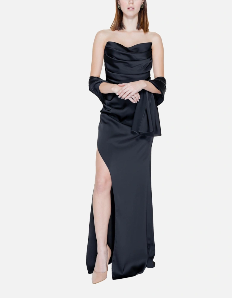 Black Sleeveless Sweetheart Neckline Dress Women Dresses
