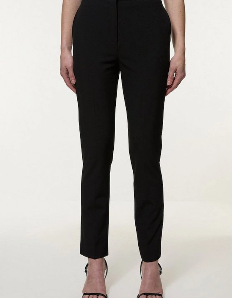 Tall Compact Stretch Stab Stitch Tailored Straight Leg Trouser