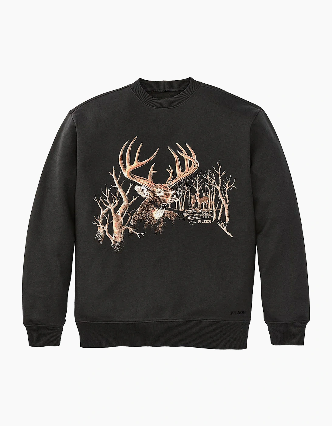 Men's Filson Prospector Crew Sweat - Black - Size: 36