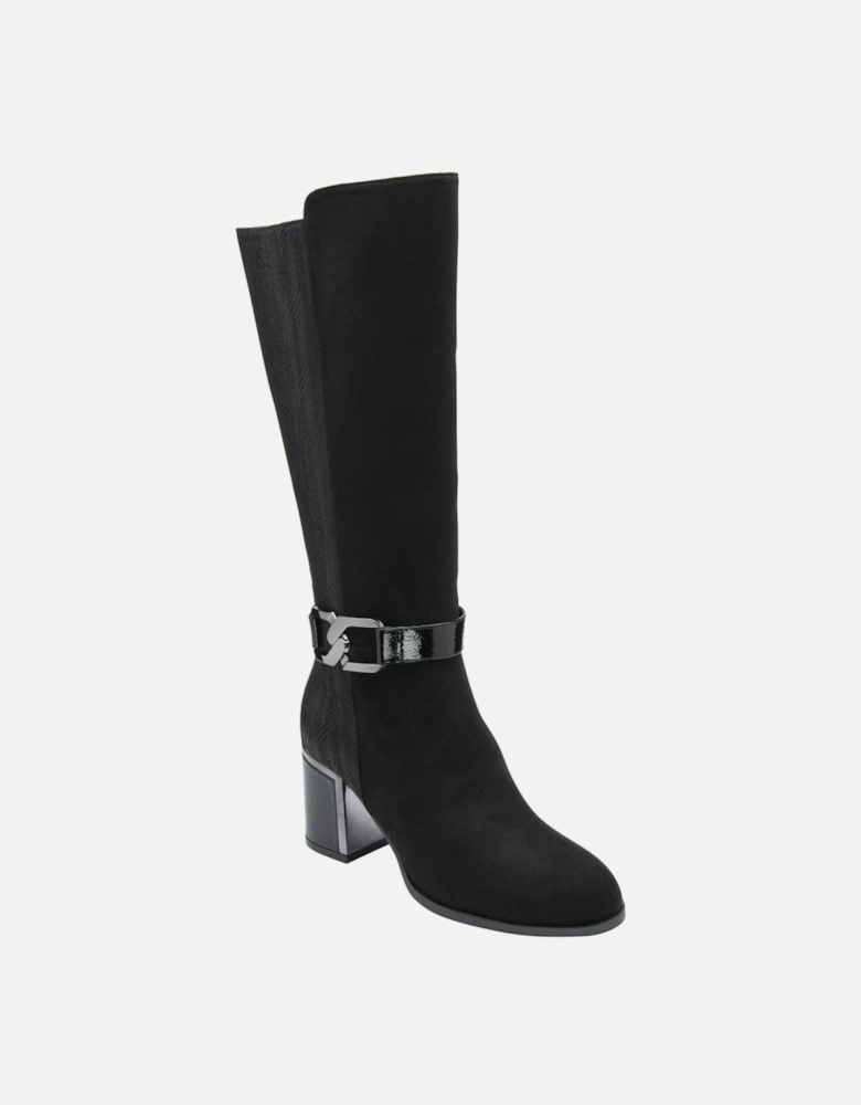 Elsa knee high boots in Black