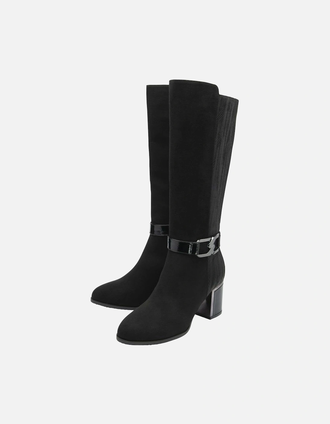 Elsa knee high boots in Black