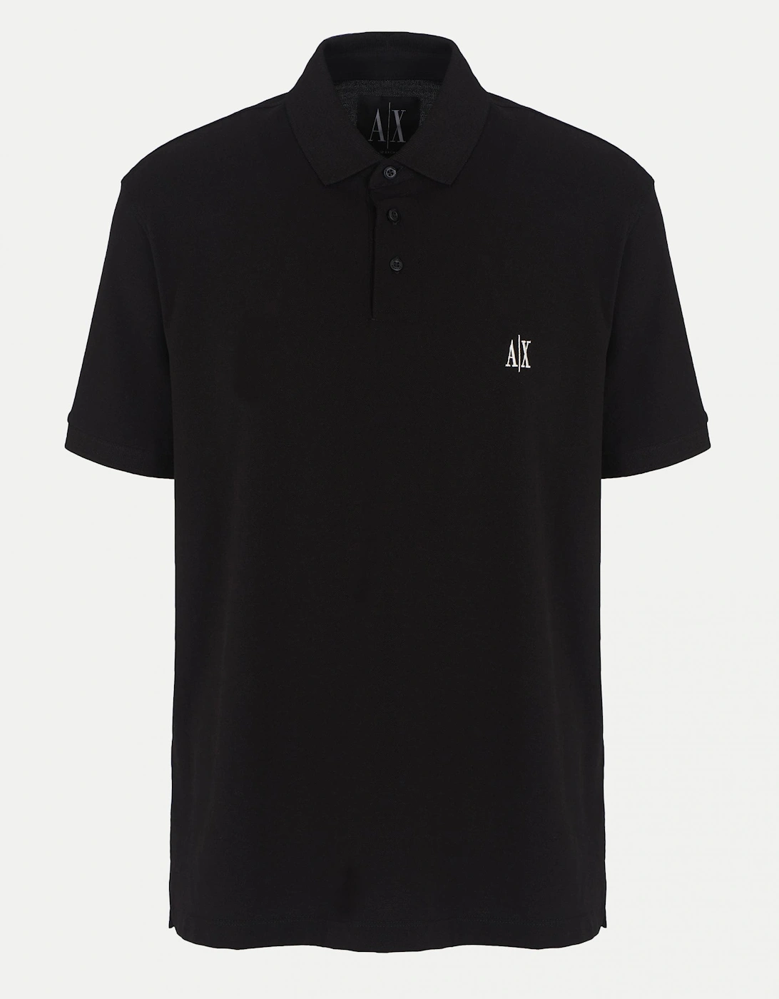 Mens Embroidered A|X Monogram Short Sleeve Polo Shirt