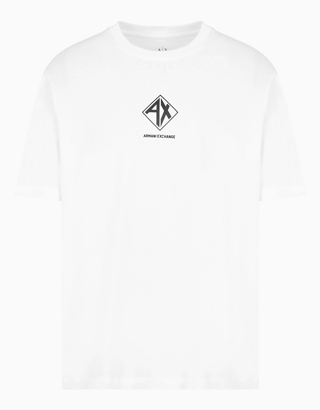 Armani Exchange Mens AX Diamond Logo T-Shirt - White - Size Large - Love the Sales